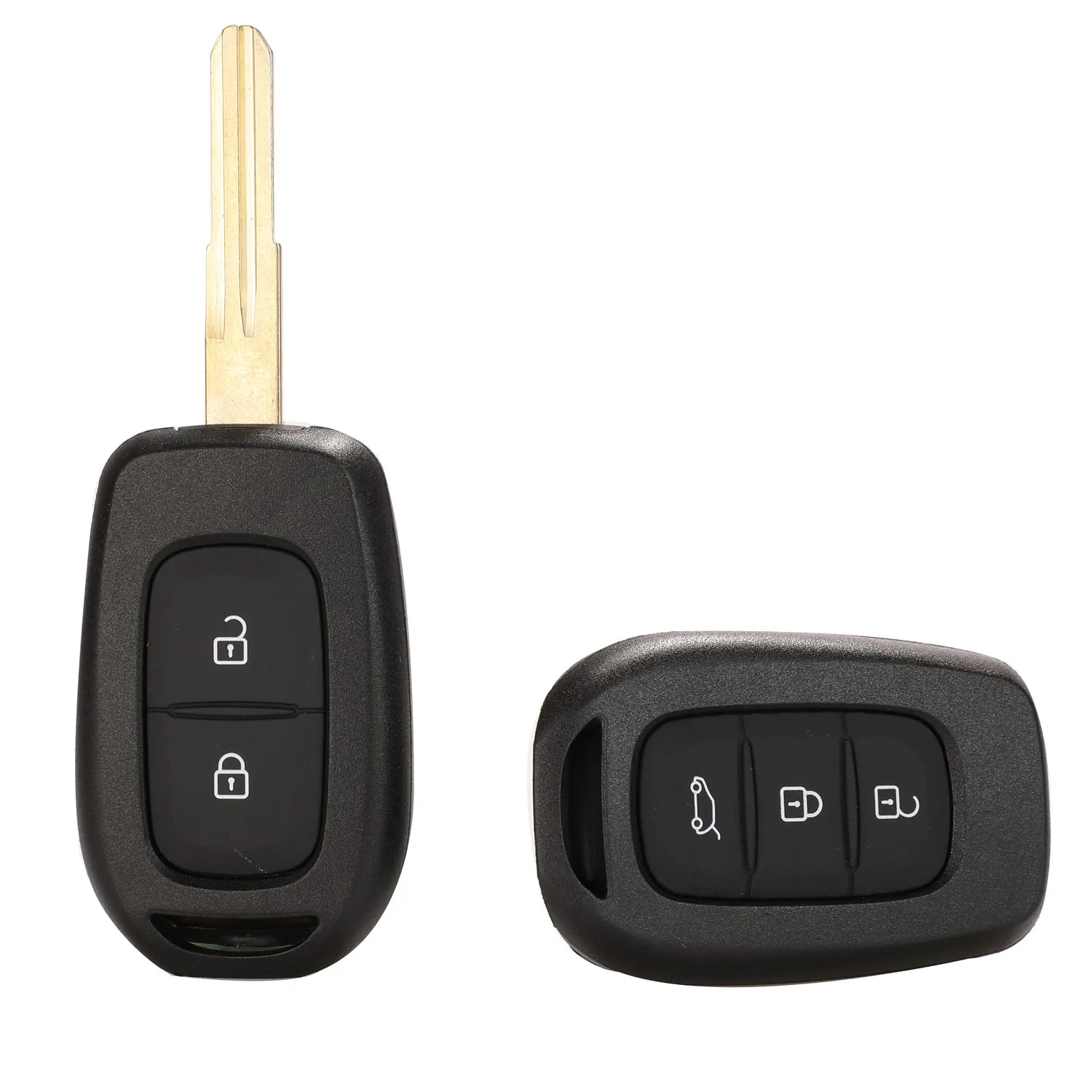 Jingyuqin 10p 2/3 кнопки дистанционного ключа автомобиля оболочки для Renault Sandero Dacia Logan Lodgy Dokker Duster