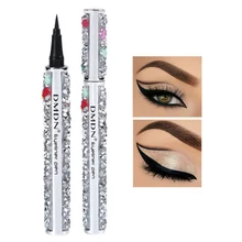 Ручка для подводки глаз с кристаллами и блестками водостойкая легко окрашиваемая жидкая подводка для глаз горячая распродажа
