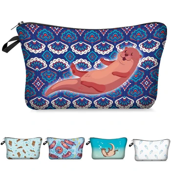 

Printing Makeup Bags With Multicolor Pattern Cute Cosmetics Pouchs For Travel Ladies Organizer Pouch Women Cosmetic Bag