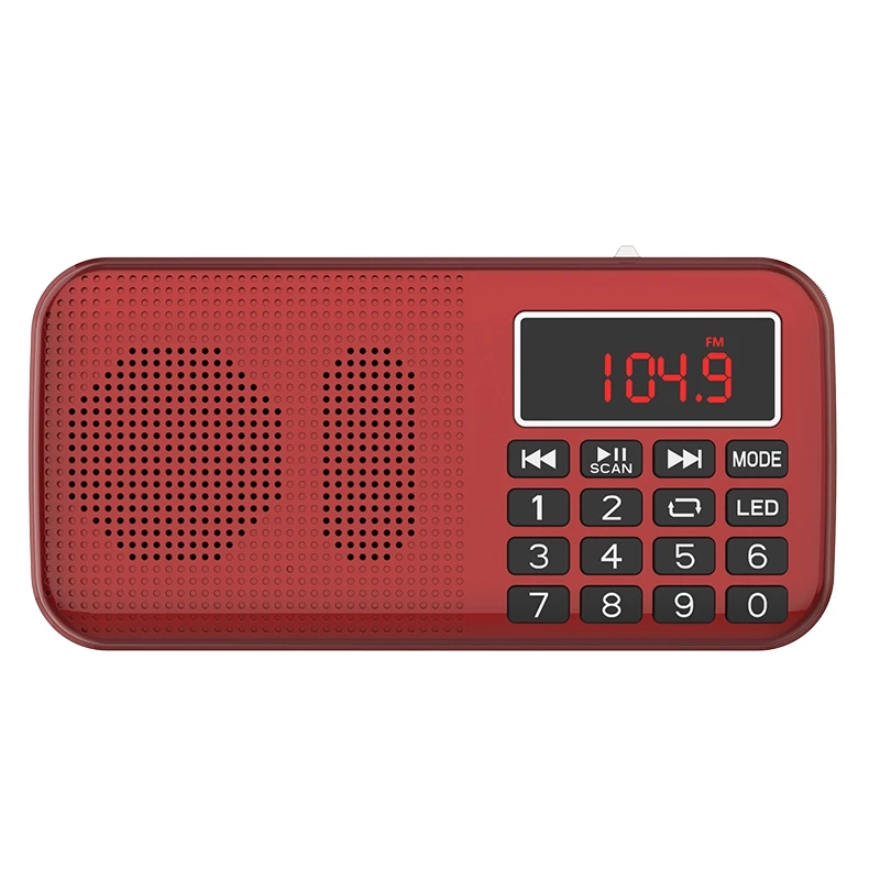 L 558 MP3 музыка Динамик Портативный Мини Автоматическое сканирование частот FM