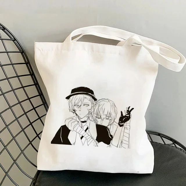 Japan Anime Bungou Stray Dogs Chuuya Nakahara Osamu Dazai Handbags Shoulder Bags Casual Shopping Girls Handbag Women Canvas Bag B141