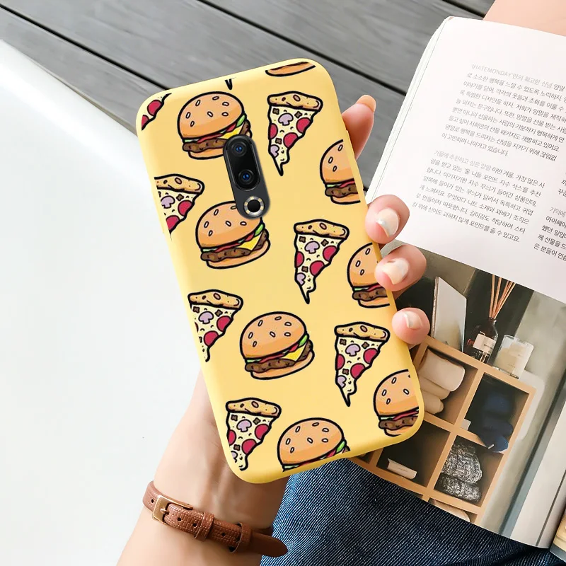 cases for meizu belt TPU Shell Black Soft For Meizu 16 Case Personality Tide Shell For Meizu 16 Plus Case Cartoon Cute Trend Shell For Meizu 16 Case meizu phone case with stones craft Cases For Meizu