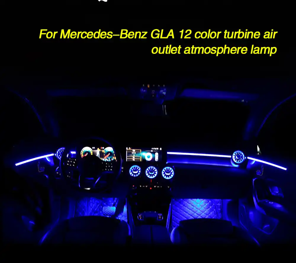 Car Front Vent Ambient Linght For Benz X156 Mercedes Gla