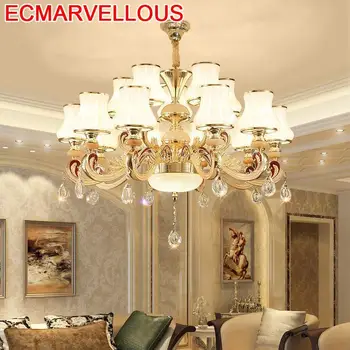 

Para Comedor Lampadari Moderni A Sospensione Crystal Luminaria Deco Maison Lampen Modern Suspension Luminaire Pendant Light