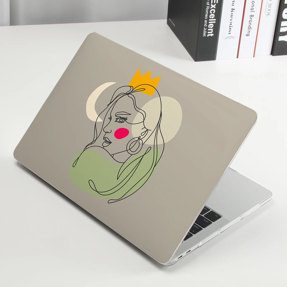 3D Printing Abstract Lines Woman Case For Macbook Air 13 A2337 A2179 A2338 2020 M1 Chip Pro 12 11 15 A2289 Mac book Pro 16 A2141