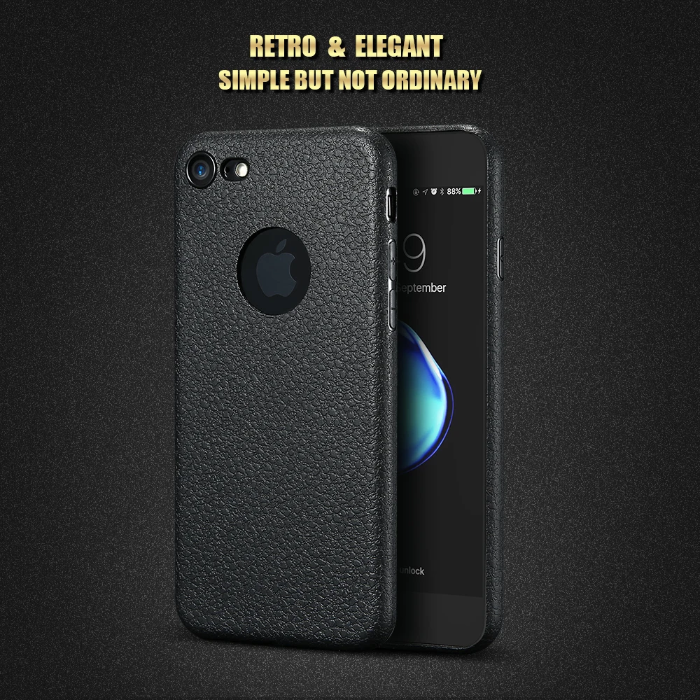 KISSCASE Мягкий ТПУ чехол для телефона iPhone 11 Pro MAX XR 7 X XS Max 8 кожаный с узором Funda 6 6S
