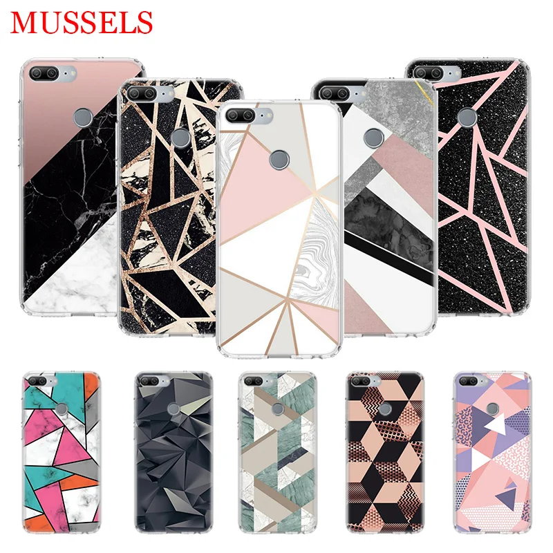 

Geometric Shape line Pattern Phone Case For Huawei Honor 8X 20 9 10 lite 8A Pro 10i 20i 8S V20 Y5 Y6 Y7 Y9 2019 Customized Cover