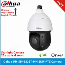 Dahua DH-SD49225T-HN 2MP 25x Starlight сетевая скоростная купольная камера IR100M PTZ сетевая камера SD49225T-HN с логотипом