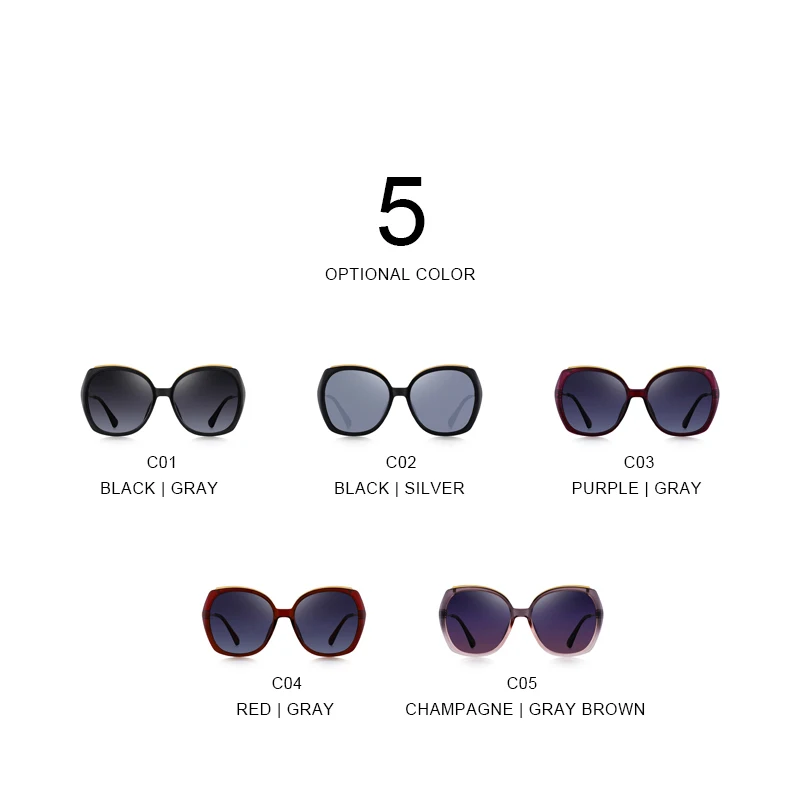 Goede MERRYS ONTWERP Vrouwen Luxe Merk Trending Gradiënt Zonnebril Dames Mode Gepolariseerde zonnebril UV400 Bescherming S6323