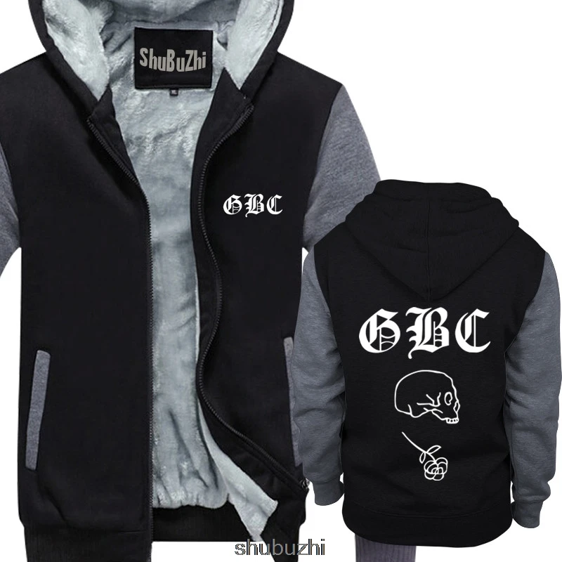 black grey Harajuku толстовка с капюшоном POST GOTH BOI CLIQUE GOTHBOICLIQUE BOY GBC LIL UZI PEEP мужские брендовые толстовки теплое пальто sbz3491 - Цвет: black grey