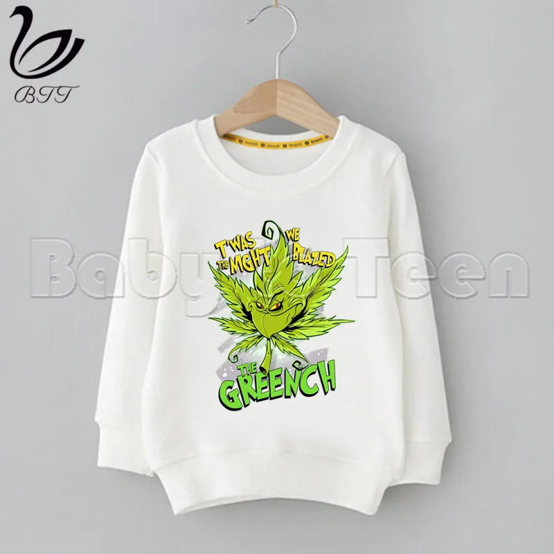 Grinch/Детские толстовки с героями мультфильмов; детские толстовки с капюшоном; модные толстовки с милым принтом; детская забавная одежда; толстовки с героями мультфильмов для малышей