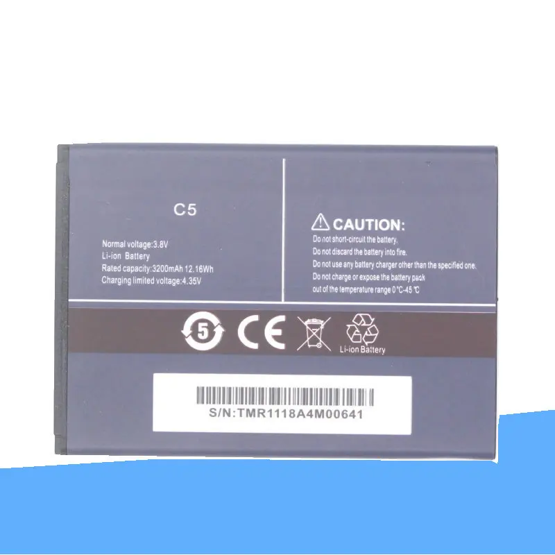 ISkyamS 5 шт. 3200 мАч Высокая емкость сменная батарея для аккумуляторов Cubot C5