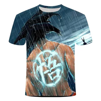 

Super Saiyan 3D T-shirt Anime Dragon Ball Z Goku summer fashion T-shirt tops men/boy print cartoon T-shirt plus size
