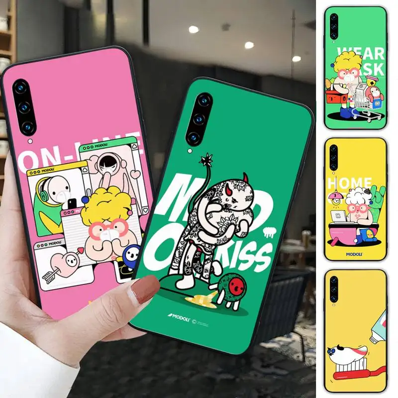 

Candy Color DIY Modoli Insect Black Silicone Cover Case For Huawei Honor 7A 8s 8x 9X 9 10 20s 20 Lite V 30 PRO PLAY Funda
