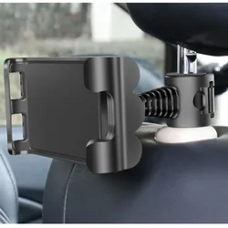 Suporte automotivo ajustável para tablets 4" a 11", apoio universal de iPad, acessório para banco de carro