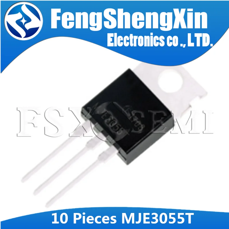 10pcs/lot MJE3055T MJE3055 TO-220 NPN Power Transistor | Электронные компоненты и принадлежности