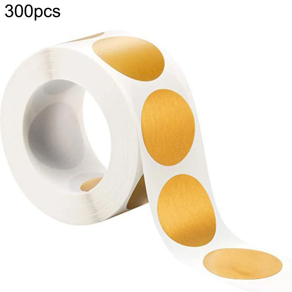 

300pcs Scratch-Off Stickers Round Tags Roll-up Label Lottery Sticfor Tickets Games Parties Business Promotions Personality Label