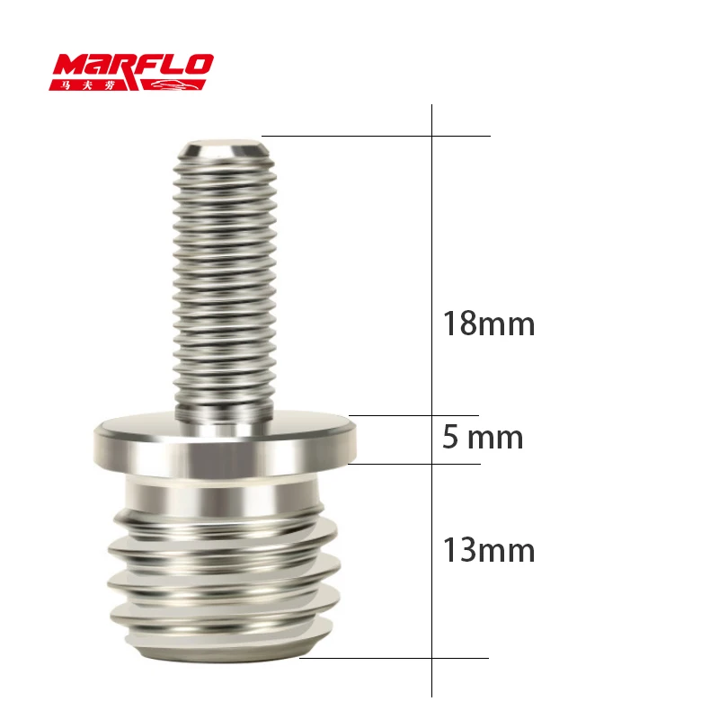 MARFLO Electric Drill Polisher Cutter Adaptor M14 M16 M58 Electric Thread Bar Connector Extension Shaft