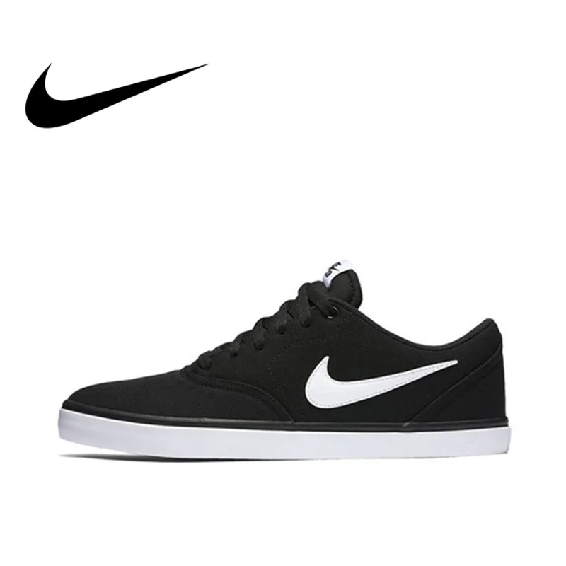 

Original Nike Skateboarding Shoes SB CHECK SOLAR CNVS Aqua Mostro Men's Cozy Canvas Lace-up Lightweight Low Top Sneakers 843896