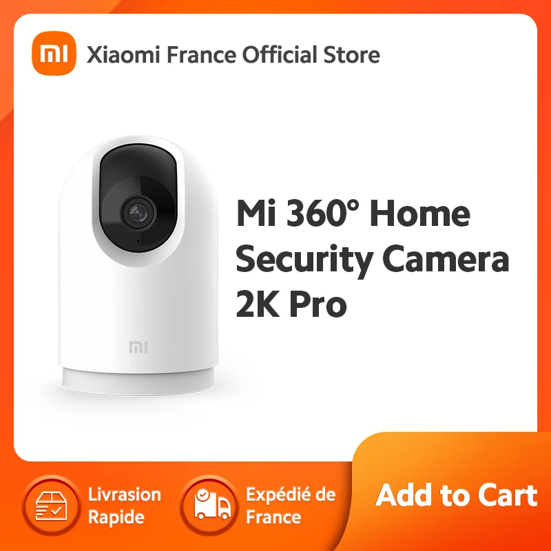 [Official] Mi 360° Home Security Camera 2K Pro-3 millions de pixelsImage panoramique à 360°,Détection des personnes grâce à l'IA