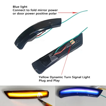 

Dynamic Turn Signal Light LED Side Wing Rearview Mirror Indicator Blinker Light For Ford Focus 2 3 Mk2 Mk3 Mondeo Mk4 2010
