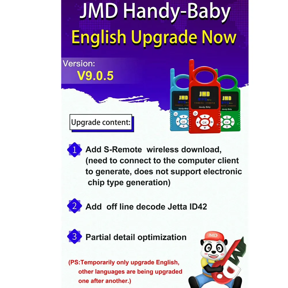 V9.0.5 удобный ребенок может генерировать пульт дистанционного управления Авто ключевой программер для 4D/46/48 фишек Поддержка нескольких языков с 1 шт. JMD супер пульт дистанционного управления