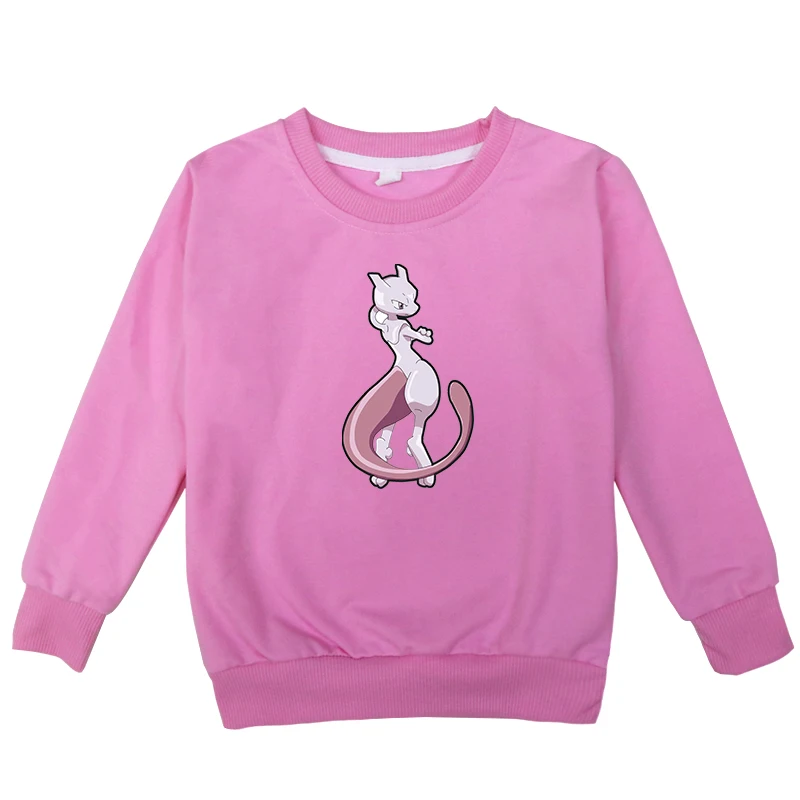 Hoodies 13 Новинка; толстовки для мальчиков и девочек с принтом покемона; детская футболка; хлопковый пуловер; топы; весенне-осенняя одежда; От 2 до 14 лет; Лидер продаж - Цвет: Hoodies 13