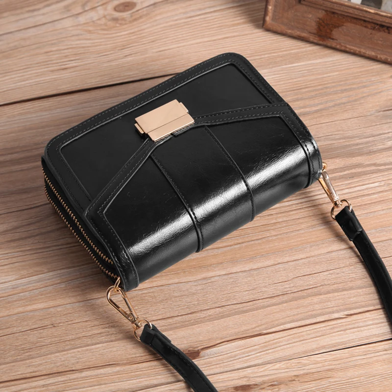 Koop Dubbele Capaciteit Vrouwen Faux Leather Solid Multifunctionele Schoudertas Crossbody Bag Handtas Designer Schoudertas Kleine