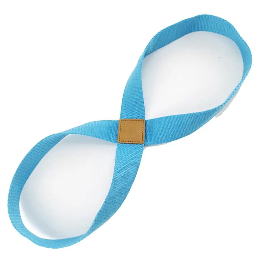 Sky Blue Эластичный ремень для йоги подтягивающий пояс хлопок утолщенный Канатный ремешок для запястья талии ноги тренировочные аксессуары для гимнастики оборудование для фитнеса - Цвет: Sky Blue