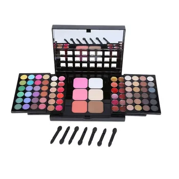

78 Color Push Pull Makeup Plate Folding Folding Eye Shadow Repair Lip Gloss Mixed Combination Suit Professional Make Up Set Box