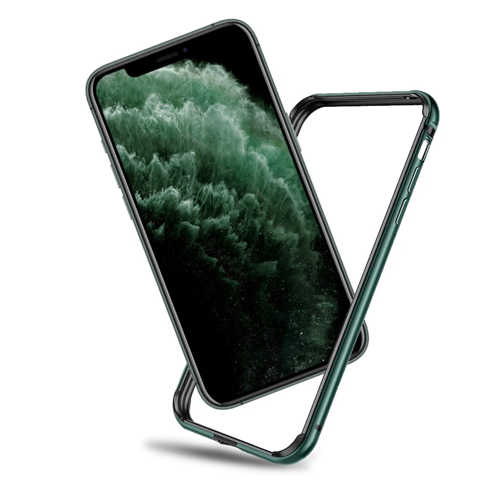Чехол бампер для Iphone 11 Pro Max 7 8 Plus силиконовый металлический противоударный чехол