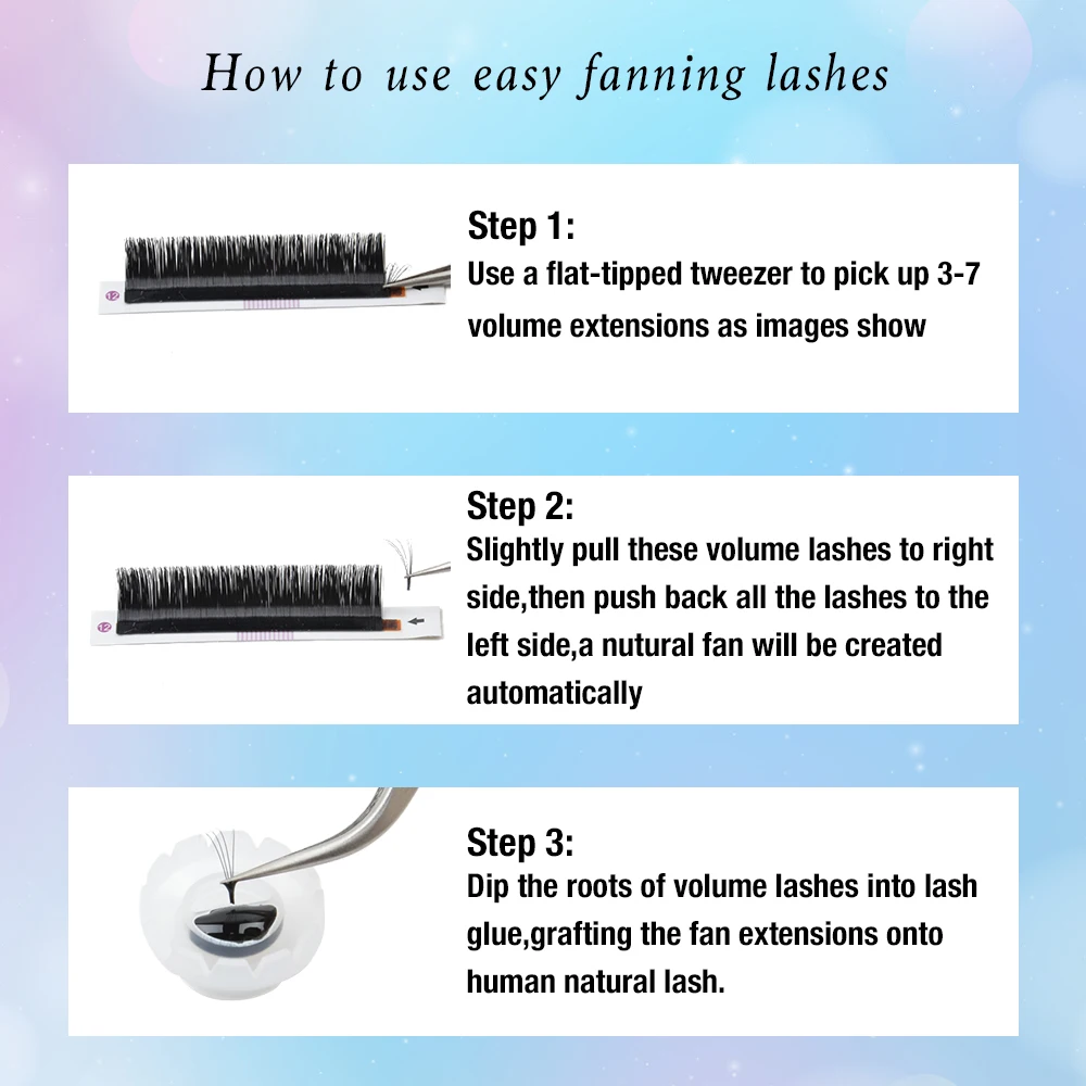 TDANCE Easy Fan Lashes Bloom наращивание ресниц Austomatic цветение Быстрый веер самостоятельное изготовление вееров объем ресниц