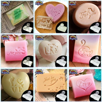 Per te Serie timbro di sapone artigianato fatto a mano fai-da-te amore san valentino decorazione di cerimonia nuziale strumenti di sapone sigillo in resina trasparente