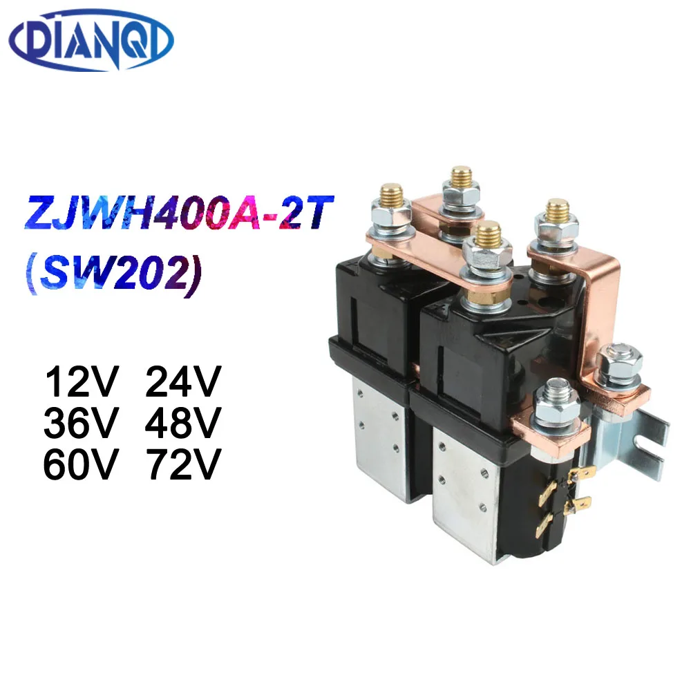 ZJWH400A 2T 2NO + 2NC 12V 24V 36V 48V 60V 72V 400A DC контактор для двигателя вилочного погрузчика wehicle