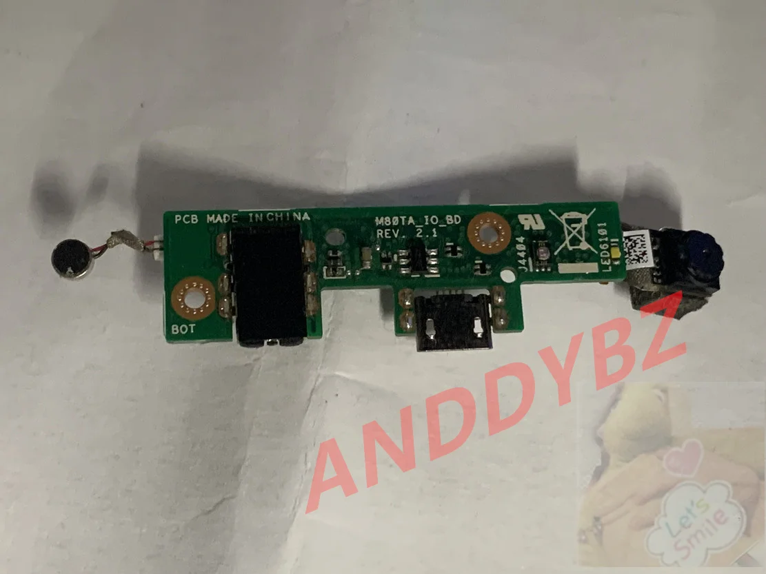 usado original para asus vivotab nota usb carregador placa de áudio tesed ok
