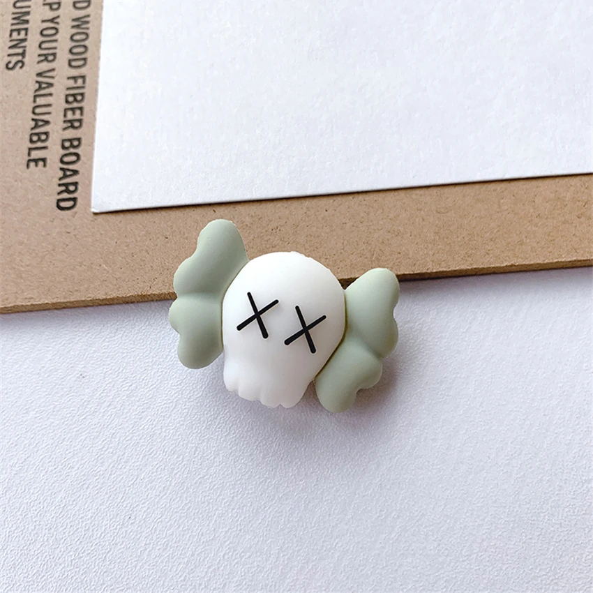 white kaws 1 шт милый мультфильм авокадо Durian Cola форма кабель протектор, линия передачи данных Шнур намотки защитный чехол, покрытие кабеля для iPhone - Цвет: white kaws