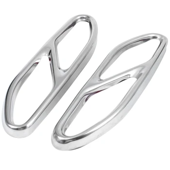 

For Mercedes Benz S Class 2018 Car 304 Stainless Steel Exhaust Tailpipe Cover Trim For Mercedes-Benz S-Class 2018 Accessories