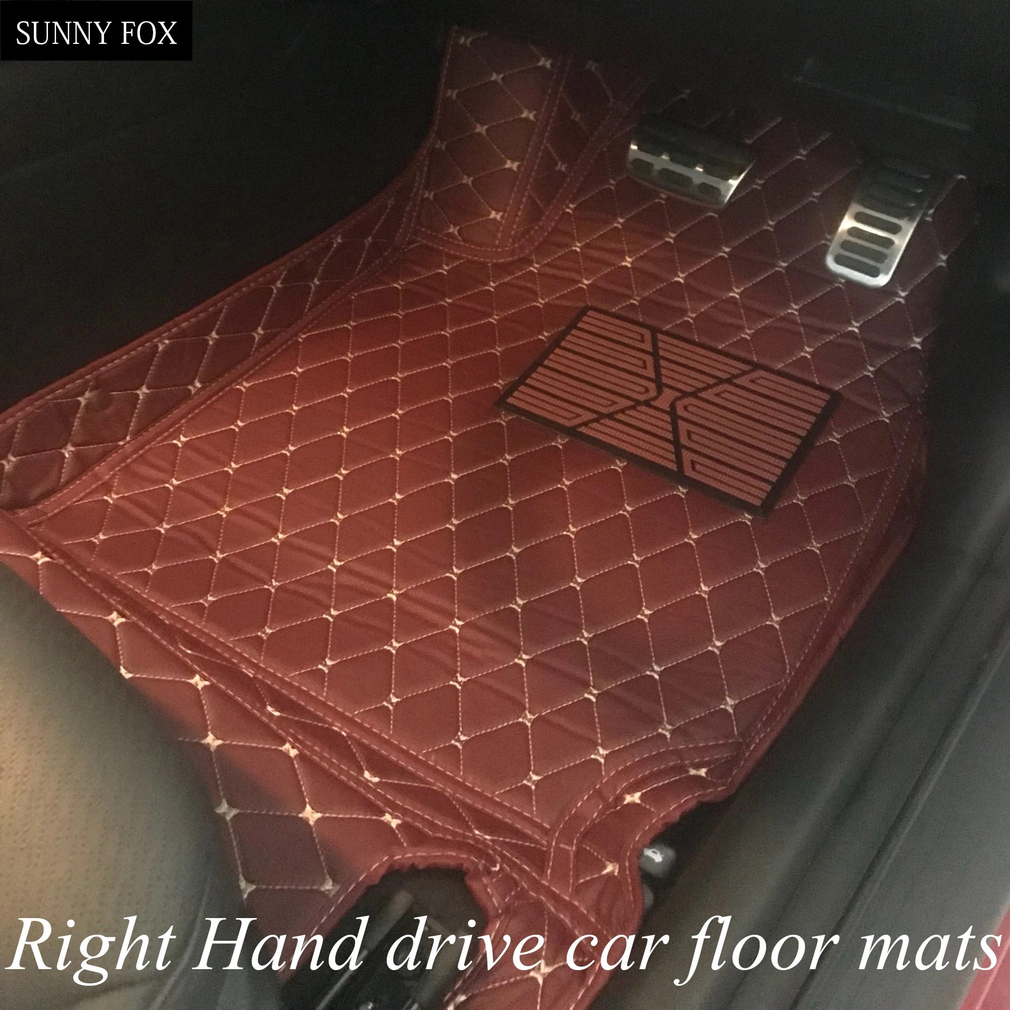 SUNNY FOX правый руль/RHD автомобильные коврики для Honda Accord 7th 8th 9th generation HRV vezel подходит для CRV CR-V City 6D car-sty