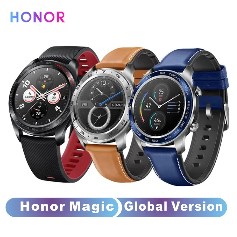 Глобальная версия Honor Magic умные часы мужские пульсометр Мониторинг давления сна
