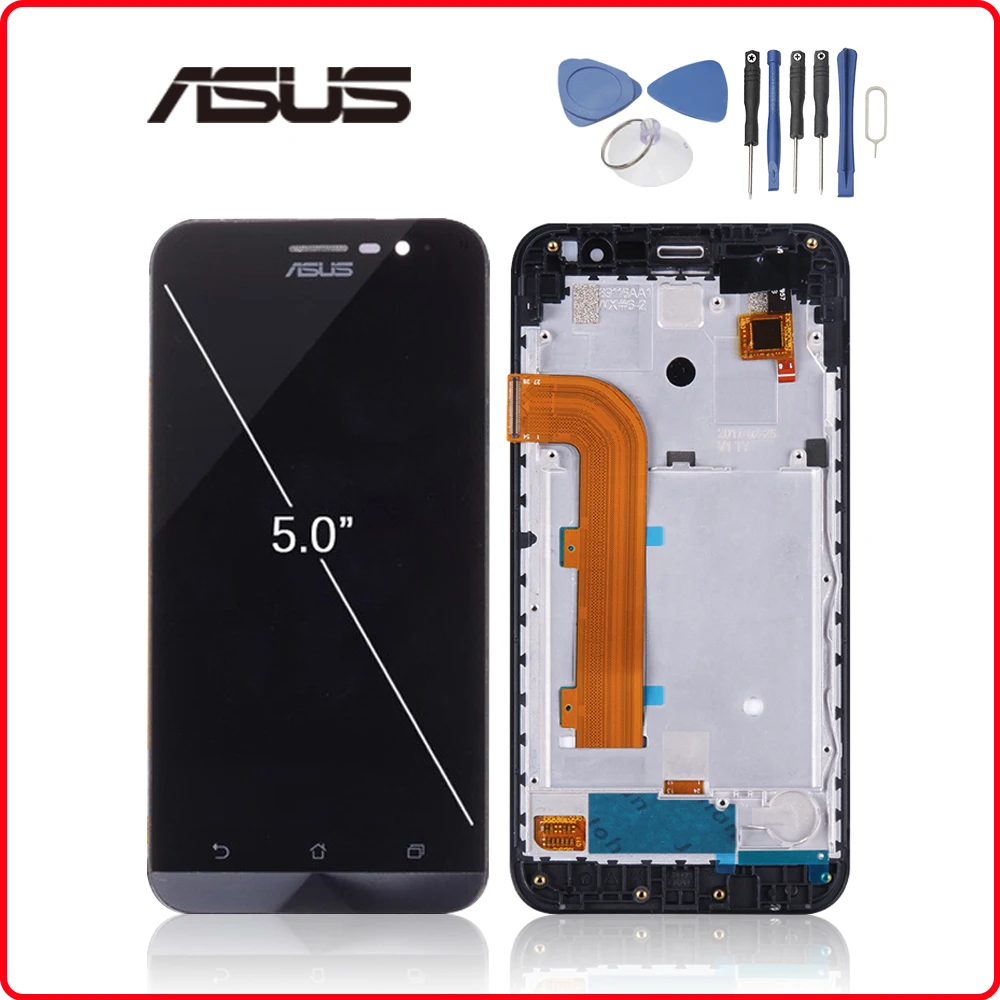 5 0 &quotоригинал для ASUS GO ZB500KL ЖК дисплей сенсорный экран дигитайзер сборка Zenfone Go X00AD