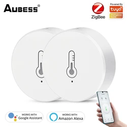 Tuya Smart ZigBee Smart Temperature And Humidity Sensor Battery Powered Security Work With Gateway via Tuya Smart Life App Alexa