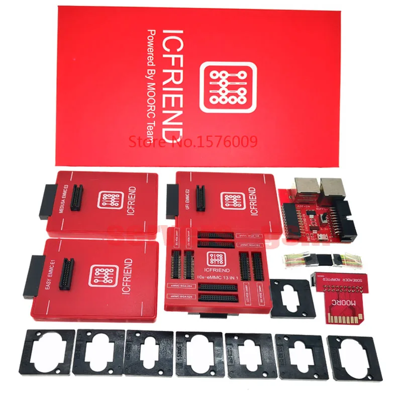 Сокет ICFRIEND E mate X EMMC BGA 13 в 1 поддержка BGA100/136/168/153/169/162/186/221/529/254 для легкий jtag plus MEDUSA