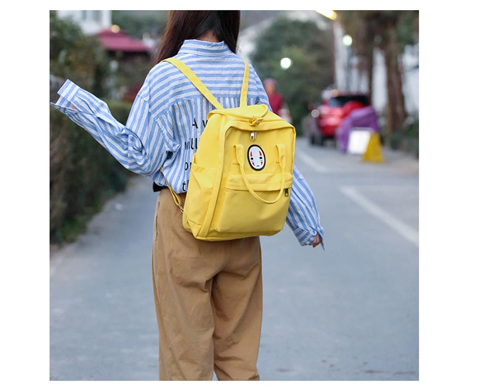 Herald Fashion Women Backpack Casual Student Bag for School Teenagers Girl Ladies Canvas Fabric Backpack Female Bookbag Mochila