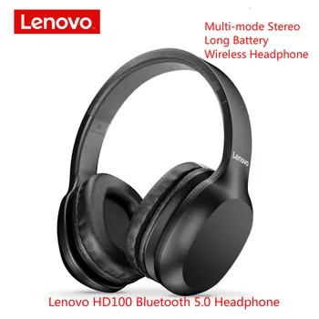 

Lenovo HD100 Bluetooth 5.0 Headphone Multi-mode Stereo Long Battery Wireless Headphone with Mic for PC Laptop Phone