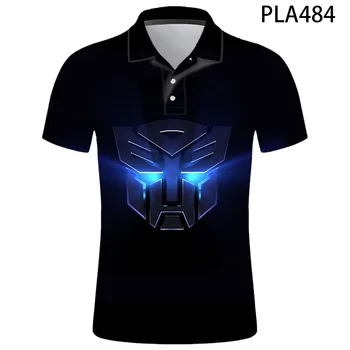 

New Summer Transformers 3D Printed Polo Shirt Men Fashion Camisas Streetwear Casual Harajuku Hombres Short Sleeve Ropa De Hombre