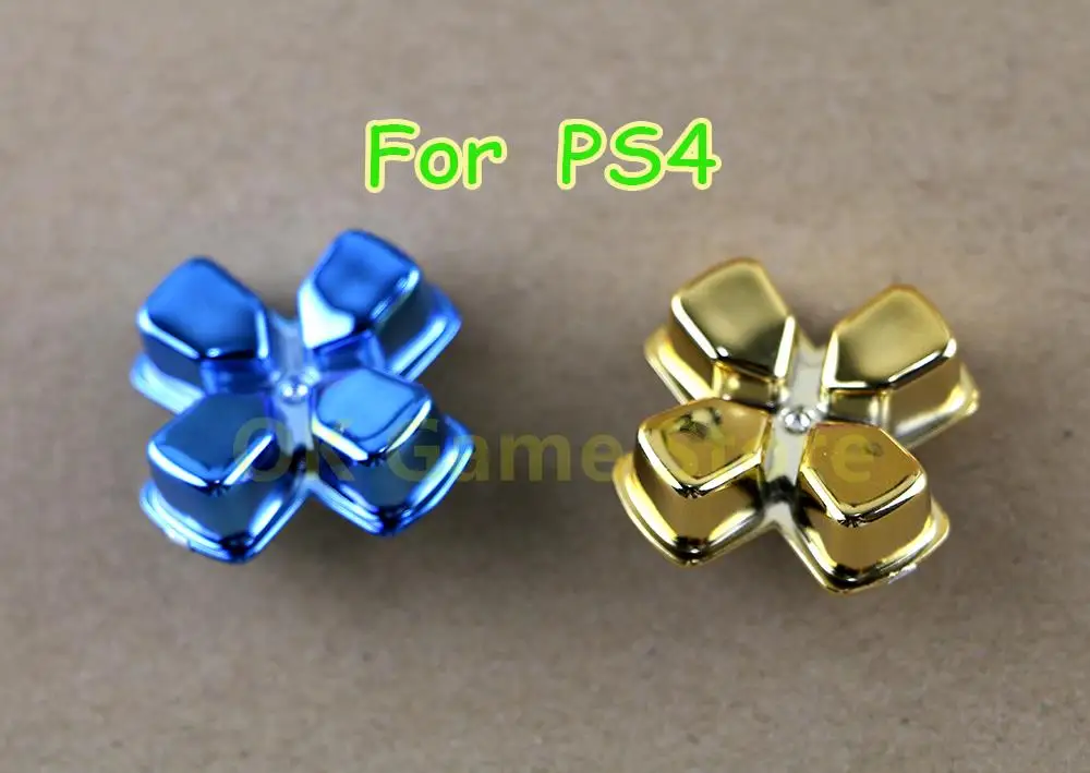 50Pcs Chrome Cross Button Action Button Cross Dpad Direction Key Per Playstation Ps4 Dualshock4 Gamepad Repair Sostituzione
