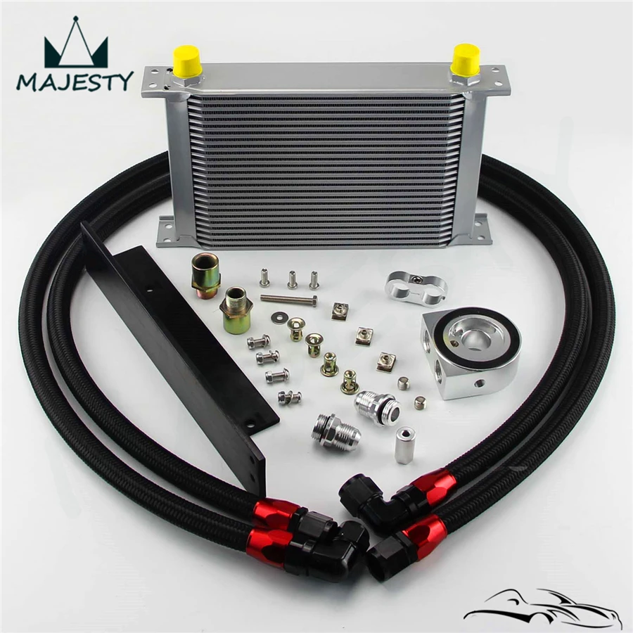 

25 Row AN10 Bolt on Aluminum 10-AN Oil Cooler kit fit for 2003-2008 350z Fairlady 2009-2014 370z