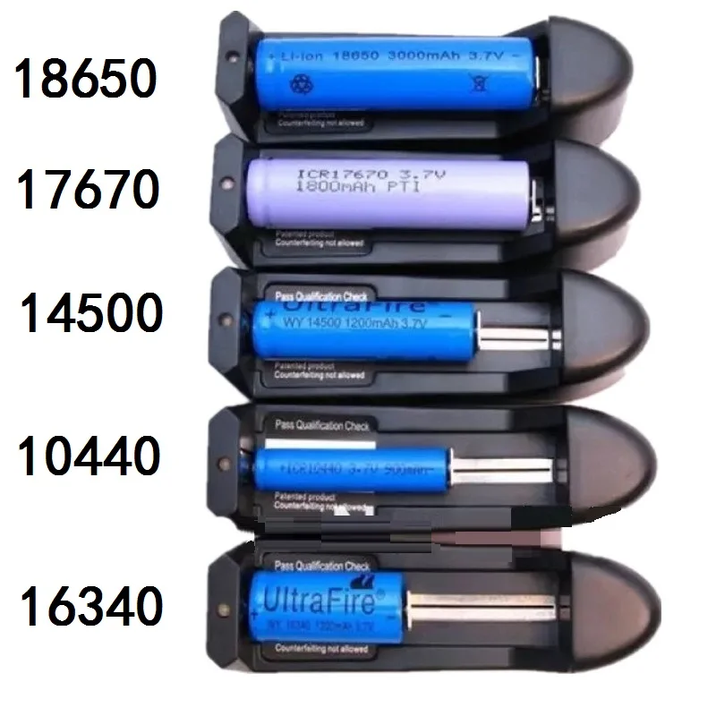 Литий-ионный аккумулятор зарядное устройство для 18650 17670 14500 10400 AA AAA 16340 V/3,7 V/3,2 V/1,2 V/1,5 V литиевая NiMH батарея