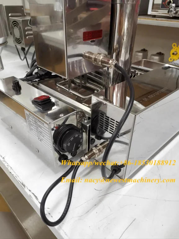 Коммерческая электрическая машина для Жарки пончиков, 4 ряда, автоматическая машина для изготовления пончиков, машина для Жарки пончиков
