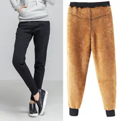 Осенняя и зимняя верхняя одежда плюс бархатные спортивные штаны женские плотные брюки больших размеров свободные шаровары берберский